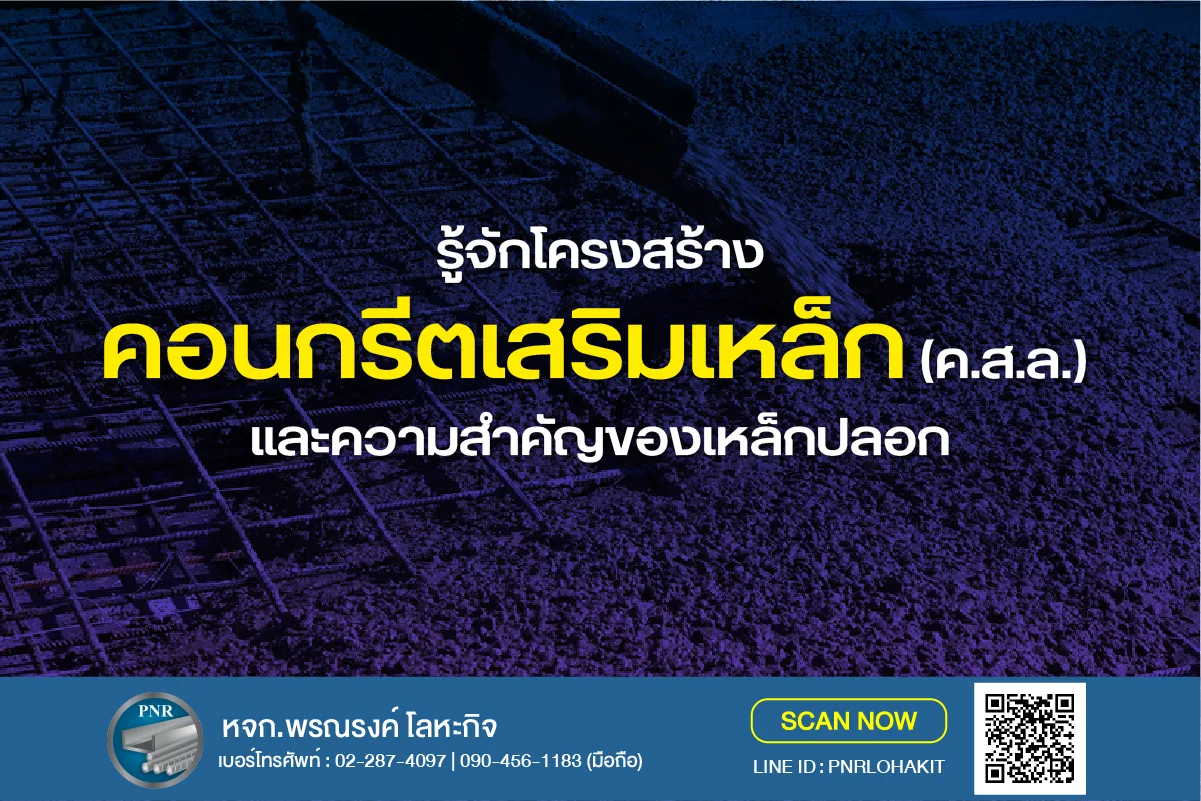 คอนกรีตเสริมเหล็ก (ค.ส.ล.) คืออะไร? รู้จักโครงสร้างและความสำคัญของเหล็กปลอก 1 คอนกรีตเสริมเหล็ก และ เหล็กปลอก